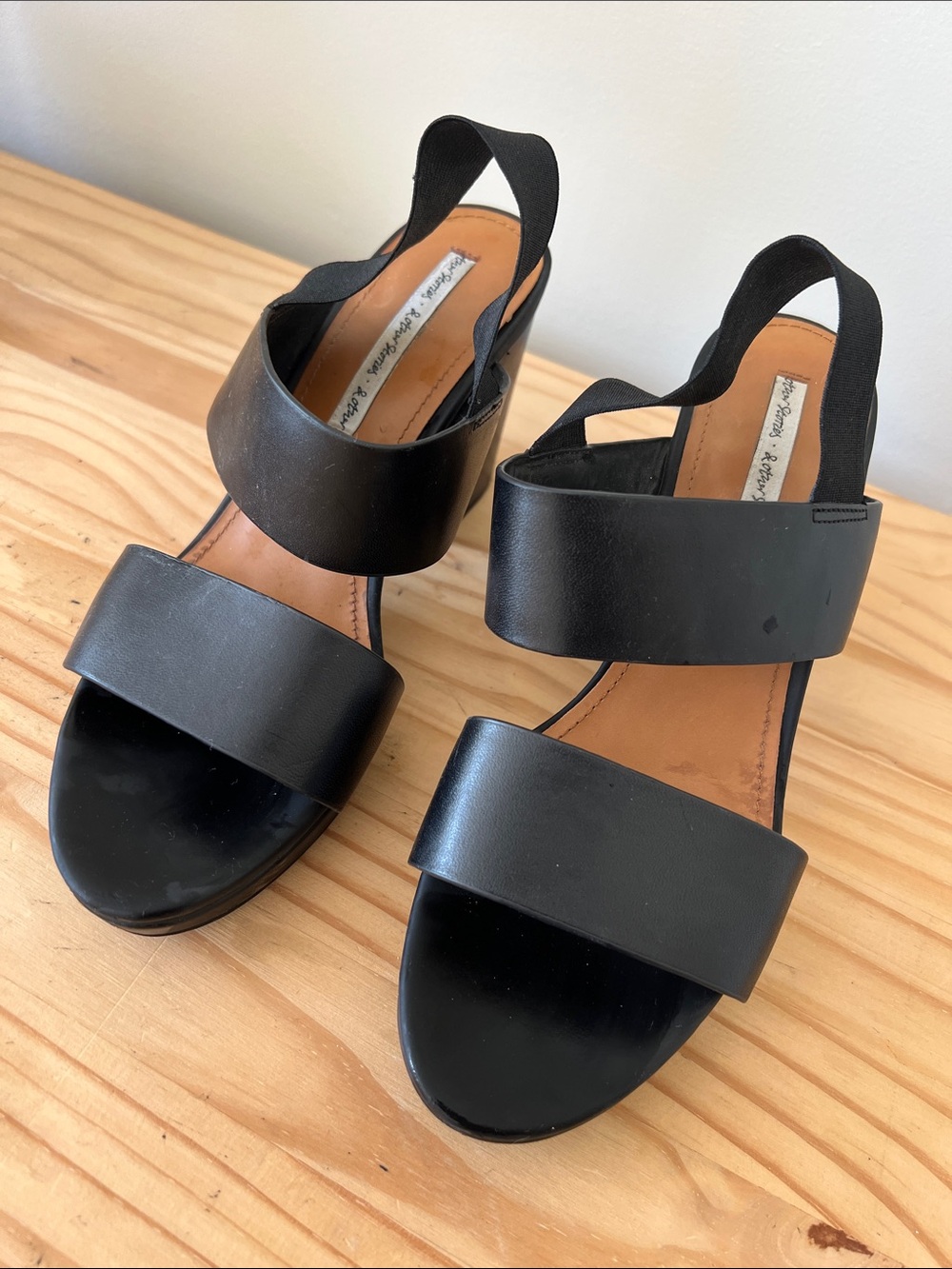 Black Elastic Strap Sandals by &Other Stories